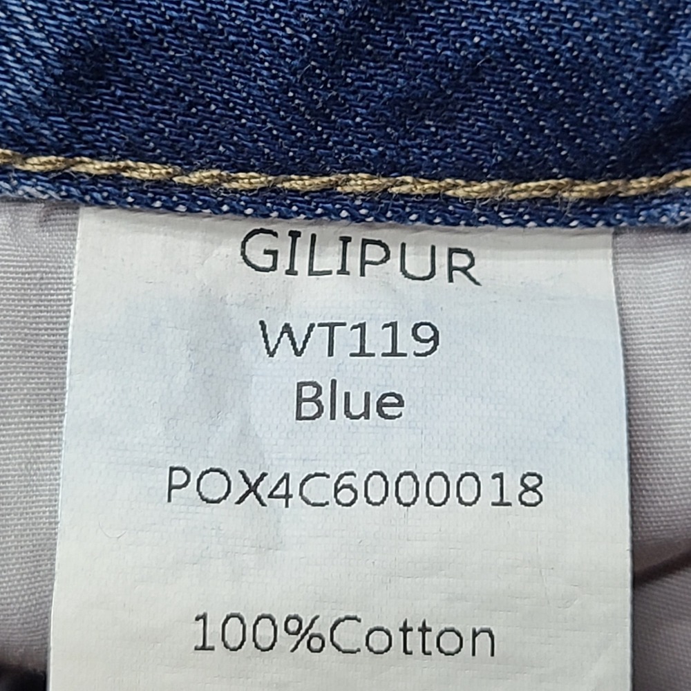 GILIPUR Mens Blue Cotton‎ Straight Leg Jeans XL 29x31 Denim Pants - Picture 7 of 10